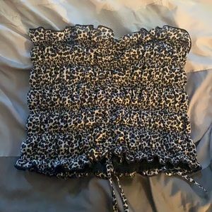 Cheetah printed tube top, rue 21, size L